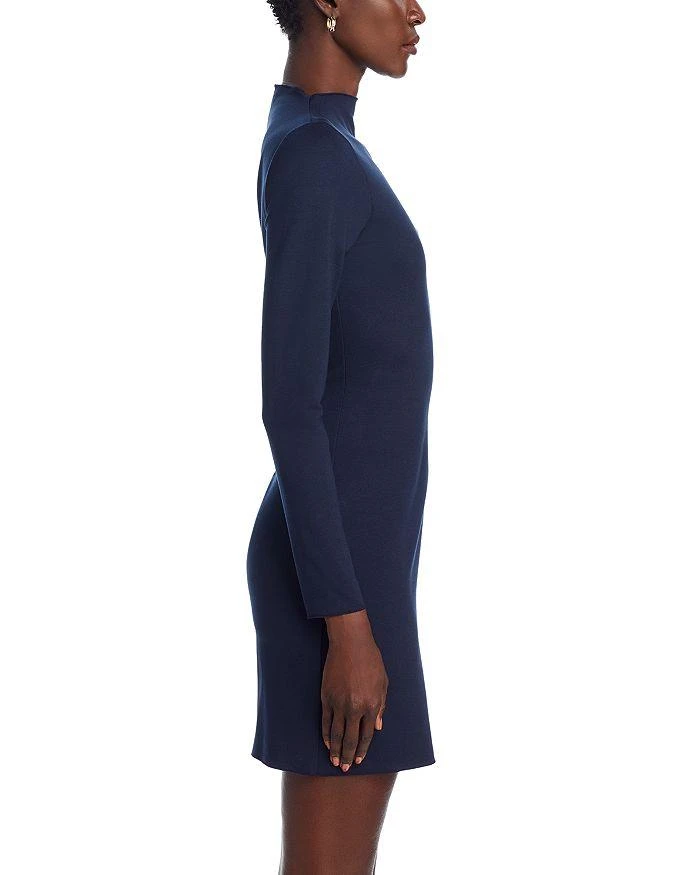 AQUA Mock Neck Long Sleeve Mini Dress - Exclusive 5