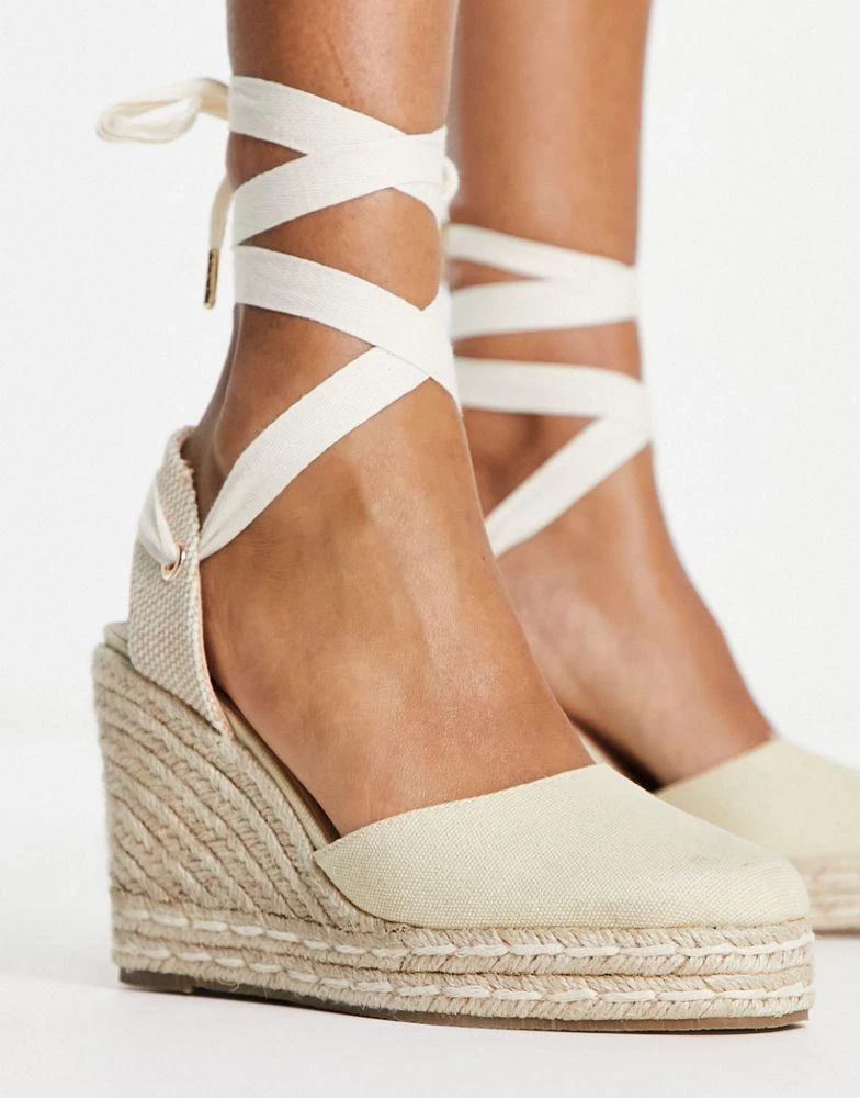 Schuh schuh Venus closed toe wedge espadrilles in natural 4