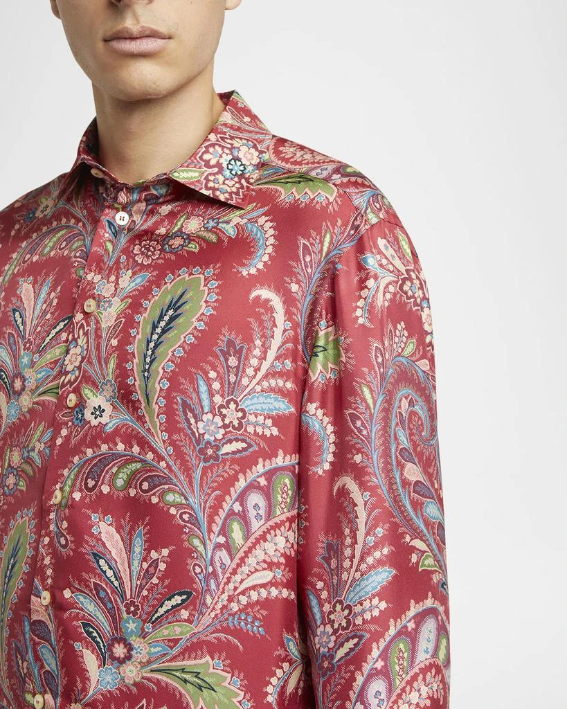 ETRO Men
s Silk Paisley Sport Shirt 5
