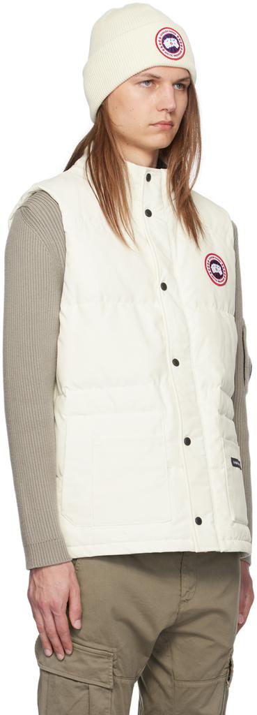 Canada Goose White Freestyle Crew Down Vest