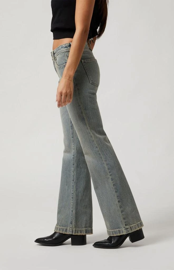 PacSun Jade Low Rise Bootcut Jeans Light Indigo Tinted 3