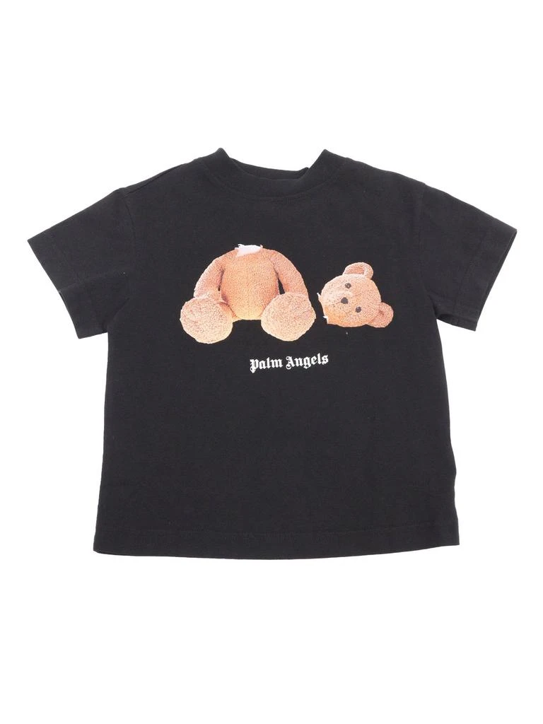 Palm Angels Palm Angels Kids Teddy Bear Printed Crewneck T-Shirt 1