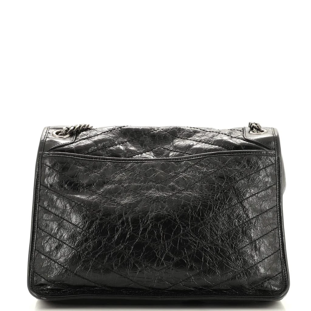 Yves Saint Laurent Niki Chain Flap Bag Matelasse Chevron Leather Medium 3