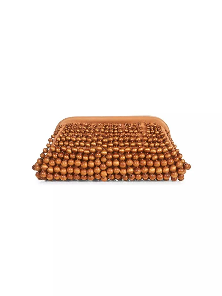 Cult Gaia Nia Wood Beaded Clutch 1