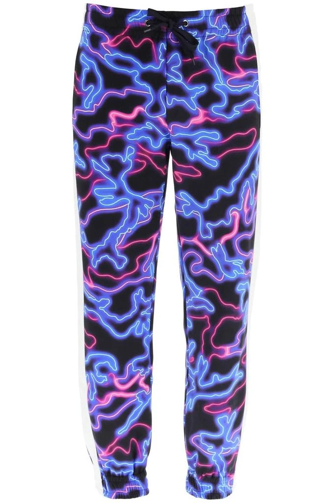 Valentino Valentino Allover Neon Camouflage Printed Jogging Pants 1