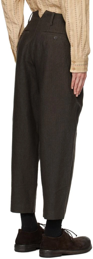 UMA WANG Brown Patrick Trousers 3