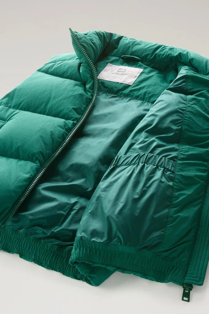 WOOLRICH Quilted Vest in Eco Taslan Nylon - Women - Green 9