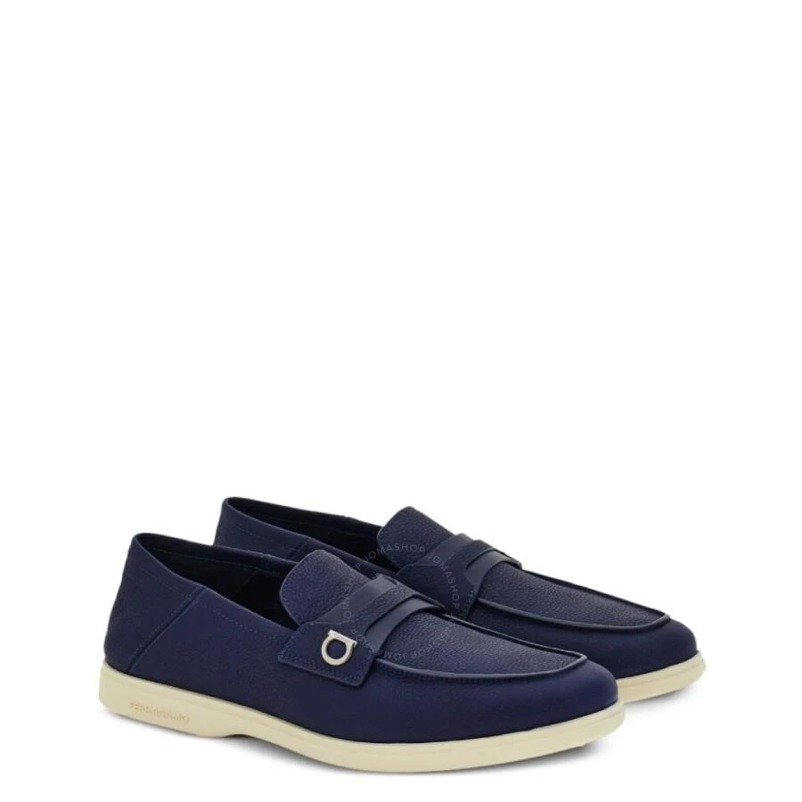 Salvatore Ferragamo Gancini Plaque Leather Loafers 2