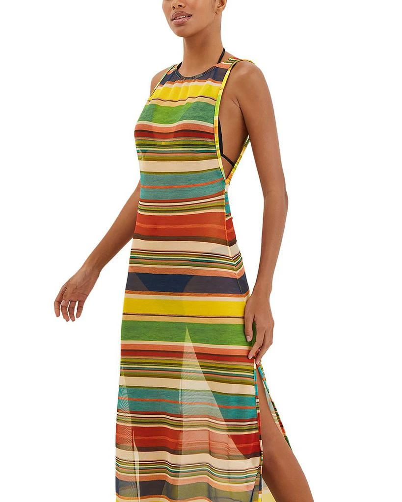 Vix Swimwear Mallorca Striped Cover-Up Dress 3