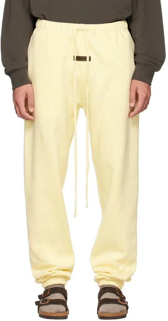 Fear of God ESSENTIALS Yellow Drawstring Lounge Pants 1