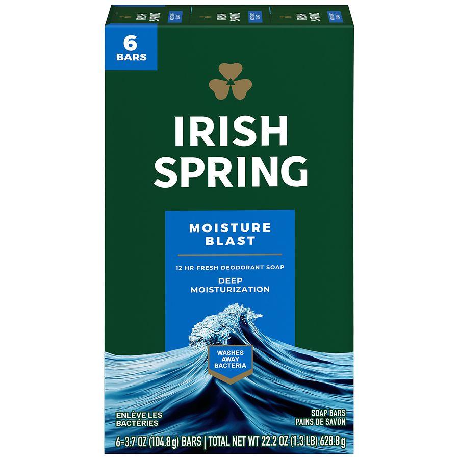 Irish Spring Bar Soap for Men Moisture Blast