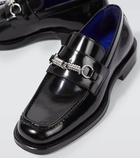 Burberry Embellished leather loafers 3