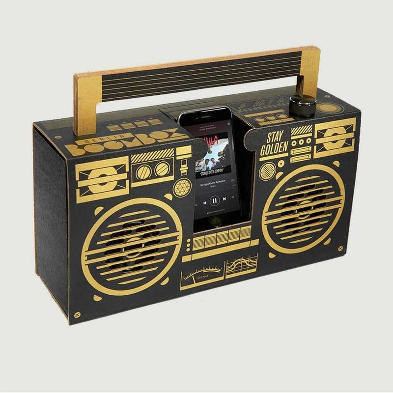 La Boutique Cadeaux Berlin Boombox Bluetooth Black LA BOUTIQUE CADEAUX 1
