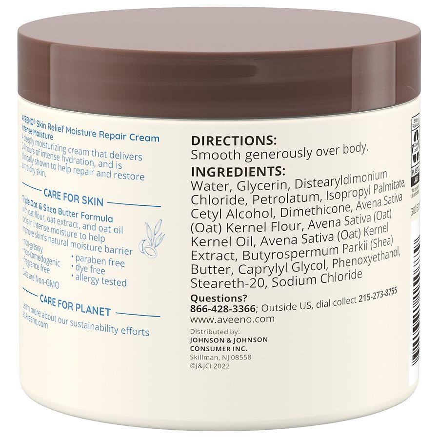 Aveeno Skin Relief Intense Moisturizing Cream Fragrance Free