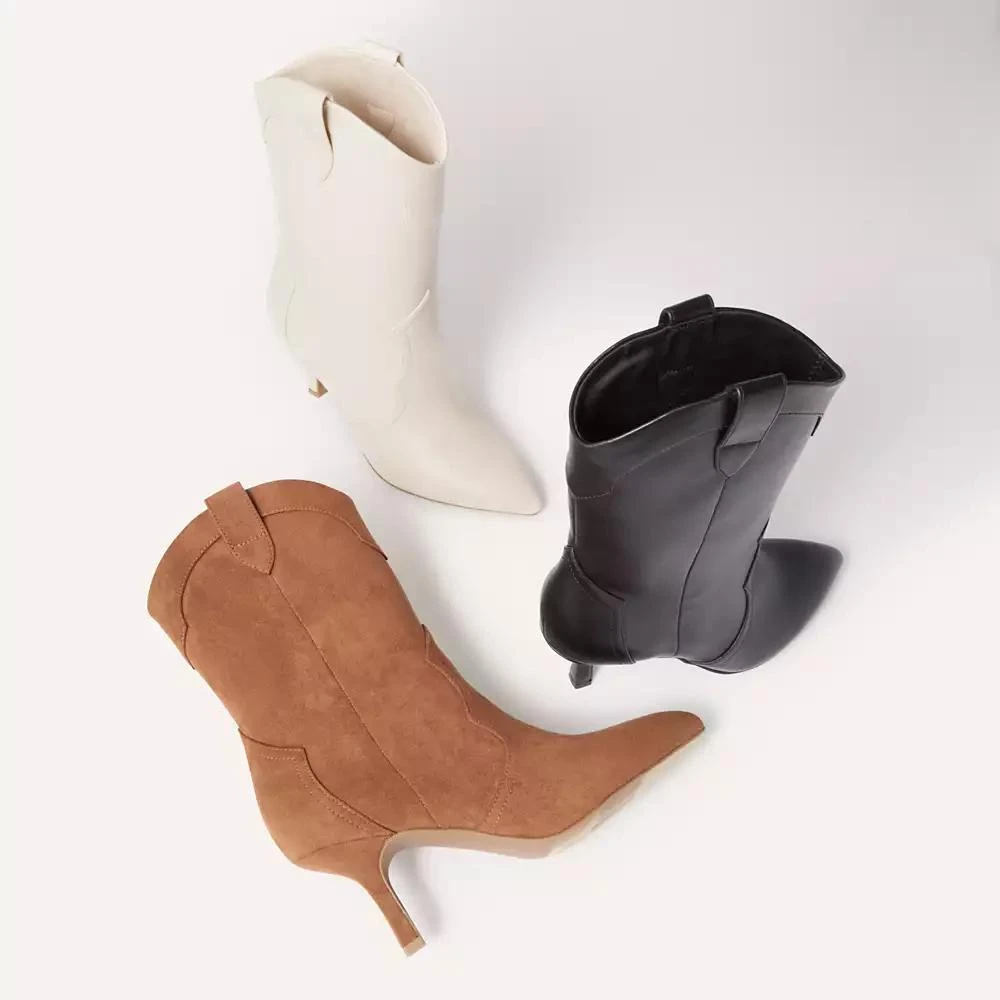 DV Dolce Vita Women's Penrose Western Kitten-Heel Booties 9