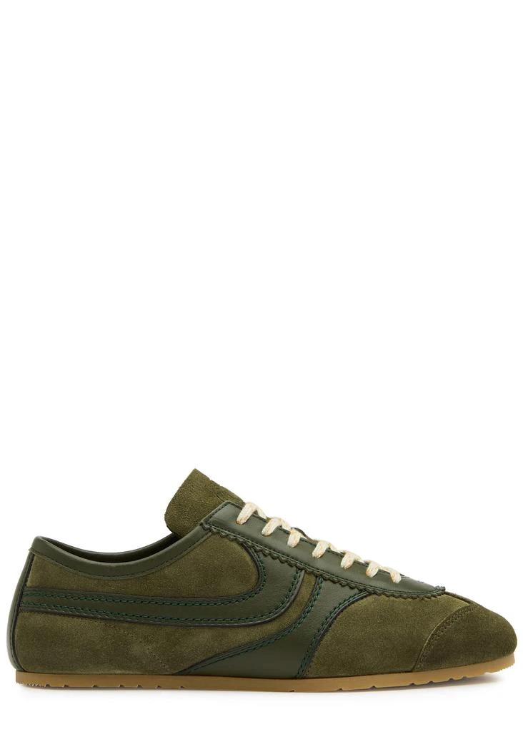 Dries Van Noten Panelled suede sneakers  1