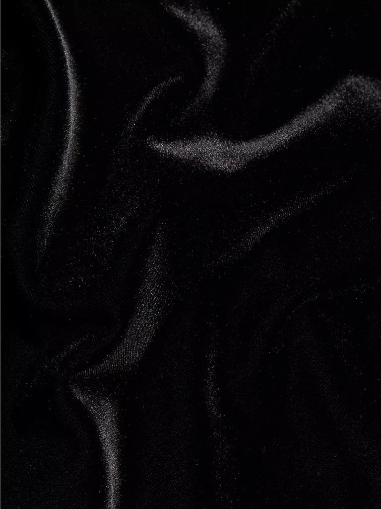 Caroline Rose Stretch Velvet Midi-Dress 7
