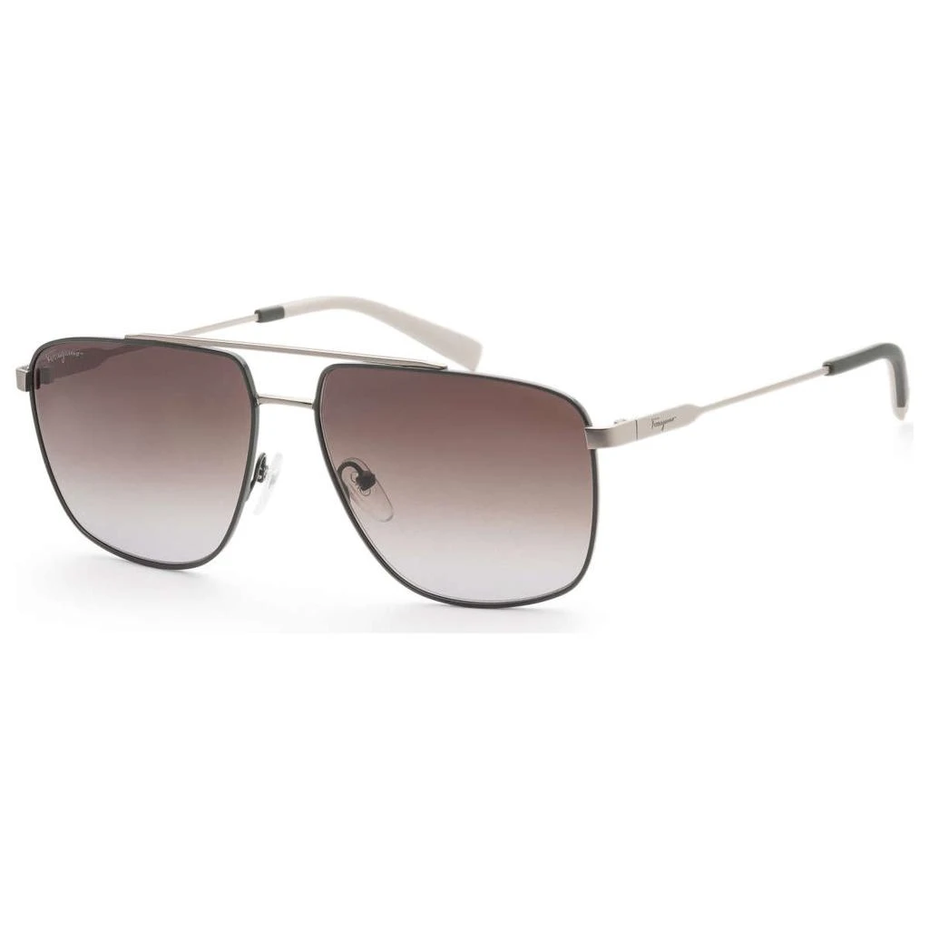 Salvatore Ferragamo Ferragamo Men's Gold Aviator Sunglasses 1