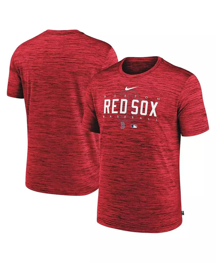 NIKE Men's Red Boston Red Sox Authentic Collection Velocity Performance Practice T-shirt 1