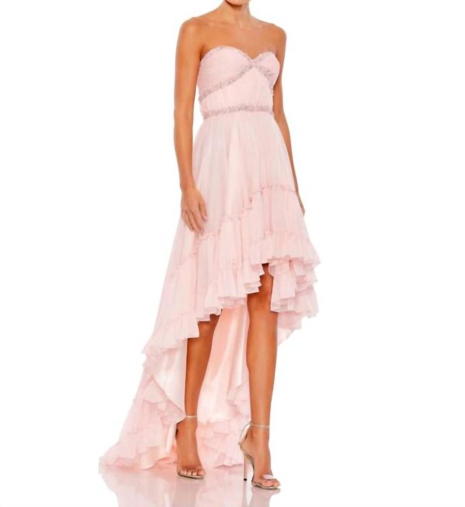 Mac Duggal Mac Duggal - Strapless High Low Gown