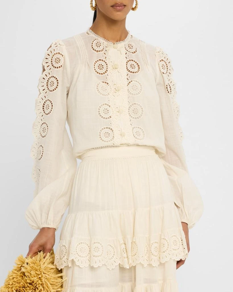 Zimmermann Lucky Embroidered Blouse 4