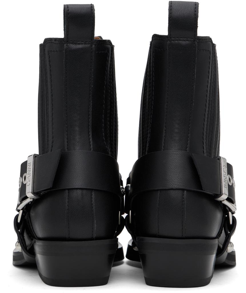 【GANNI】Black Low Cut Western Chelsea Boots GANNI Black Low Cut Western Chelsea Boots - Boots - BeyondStyle