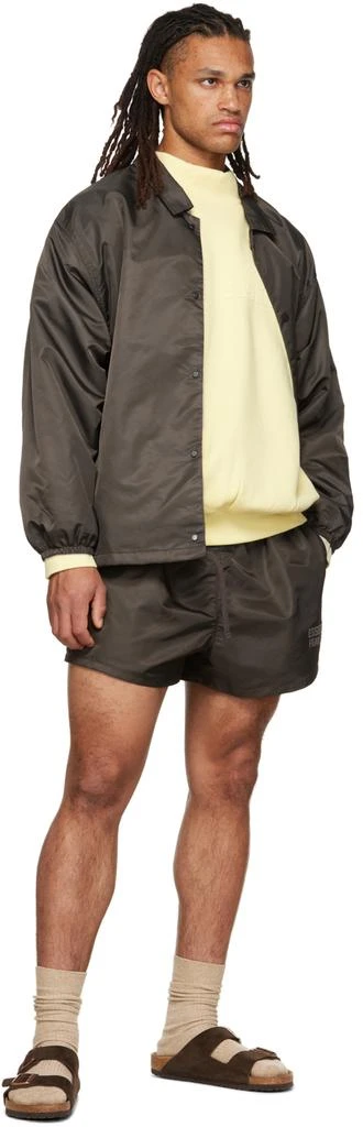 Essentials Yellow Mock Neck Sweatshirt 4