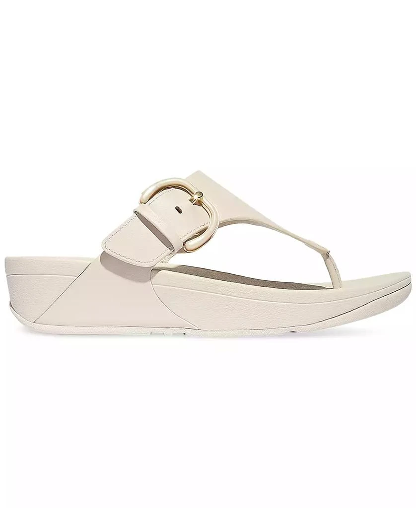 FitFlop Women's Lulu Resin-Buckle Leather Sandals 2