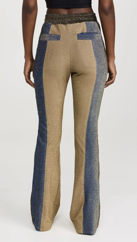 BruceGlen Metallic Drawstring Track Pants 2