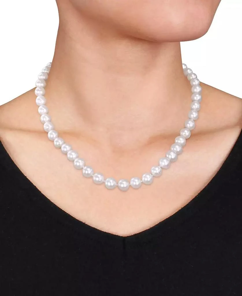 Macy
s Cultured Freshwater Pearl (9-10mm) Strand 18" Collar Necklace 2
