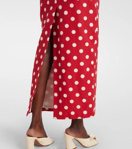 Posse Romeo polka-dot linen maxi dress - Dresses & Skirts - Free Shipping -  BeyondStyle