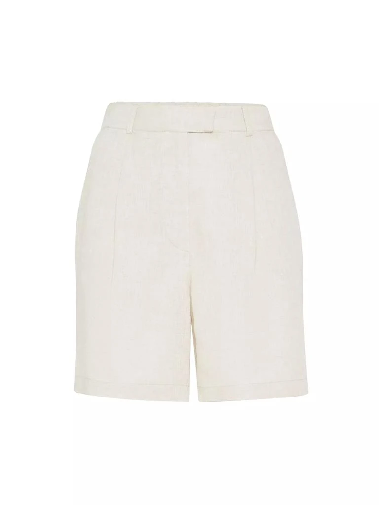 Brunello Cucinelli Linen Baggy Shorts 1