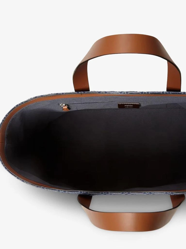 Fendi FF Jacquard tote bag with denim effect 4