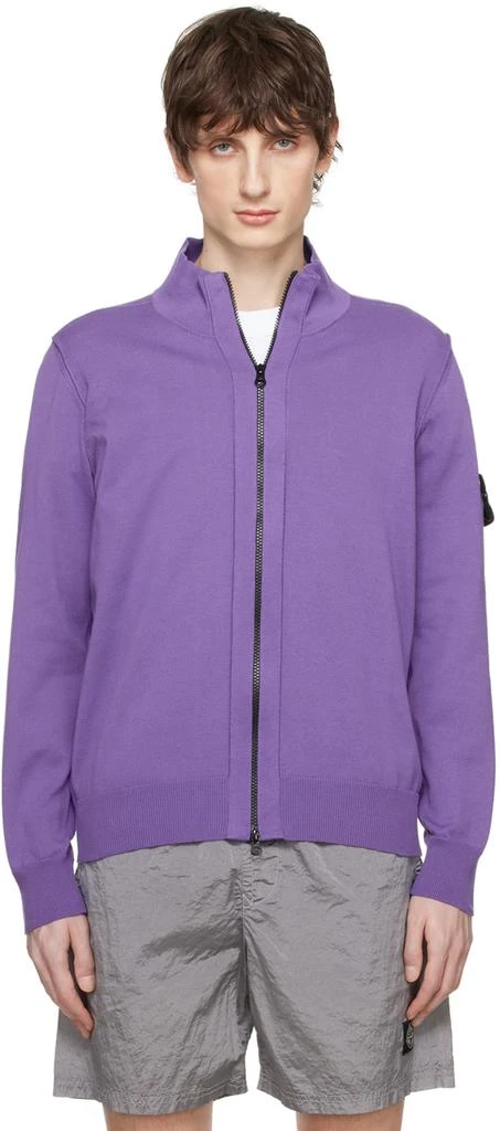 Stone Island Purple Patch Sweater 1