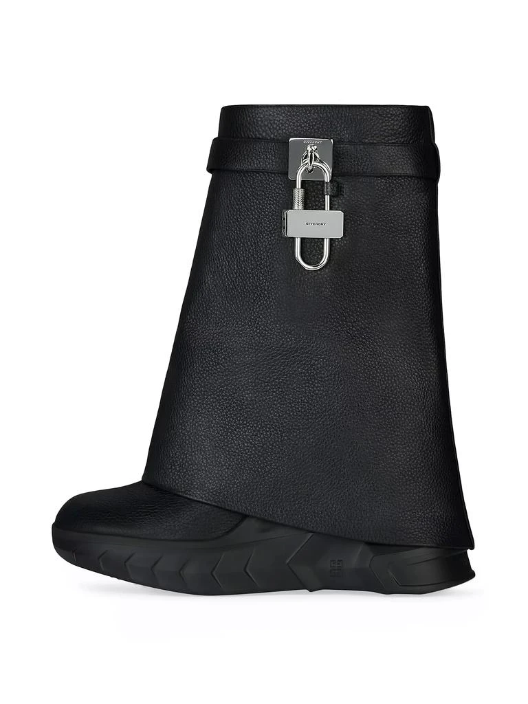 Givenchy Shark Lock Biker Ankle Boots in Grained Leather 3