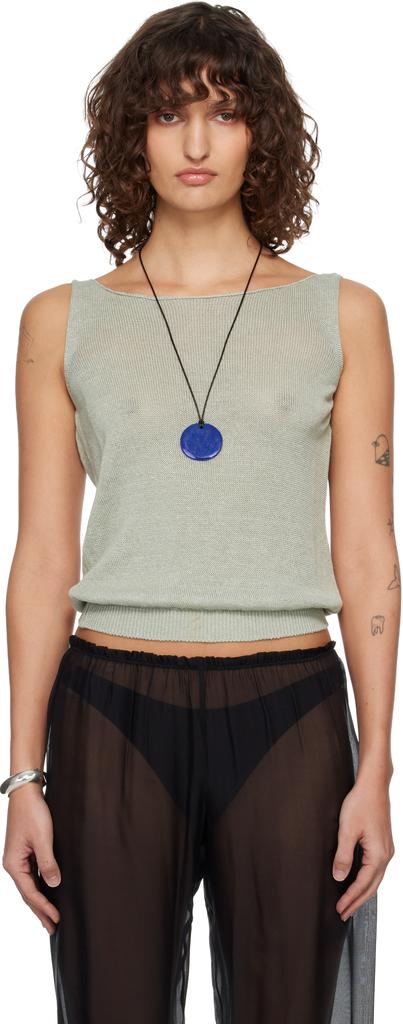 Paloma Wool White & Black Soleil Reversible Tank Top - Lingerie