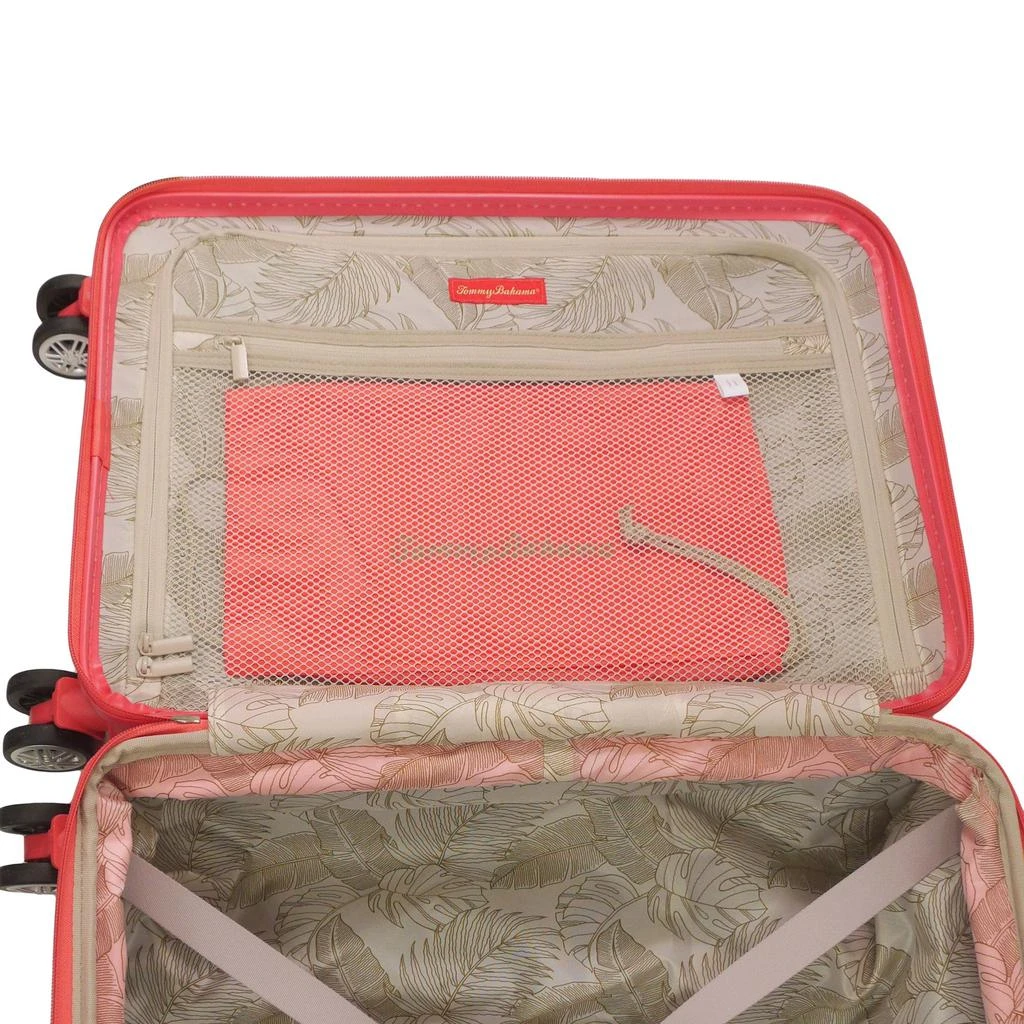 Tommy Bahama 26.5" Hard-Sided 3D Pineapple Luggage  with Drawstring Bag in Coral 6