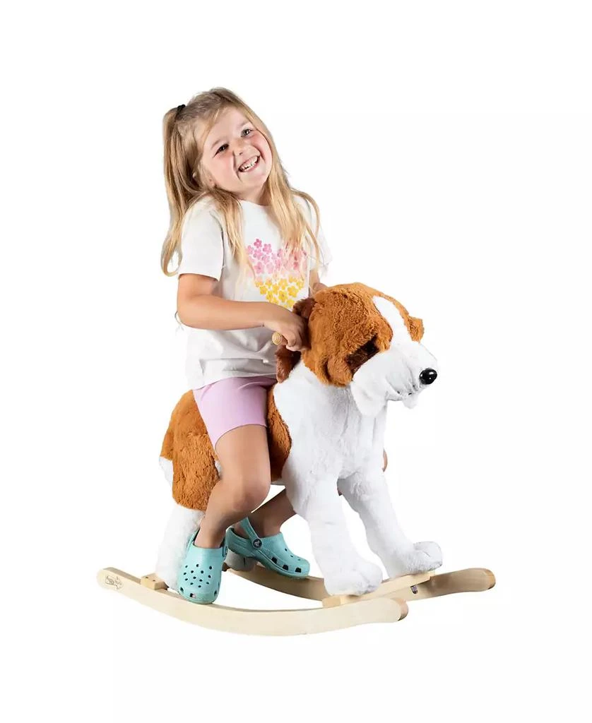 Trademark Global Happy Trails Plush Dog Rocking Horse 4