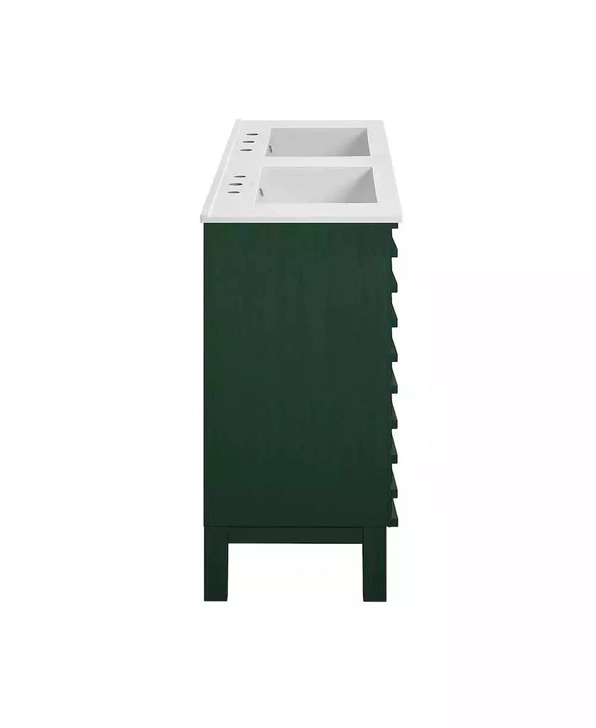 Swiss Madison 48" Freestanding Bathroom Vanity, 3-Hole Widespread Double Basin Sink Top 4