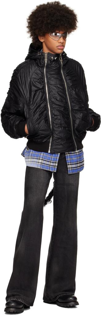 Black Double Flying Bio Bomber Jacket – On Sale Now with Up to 60
