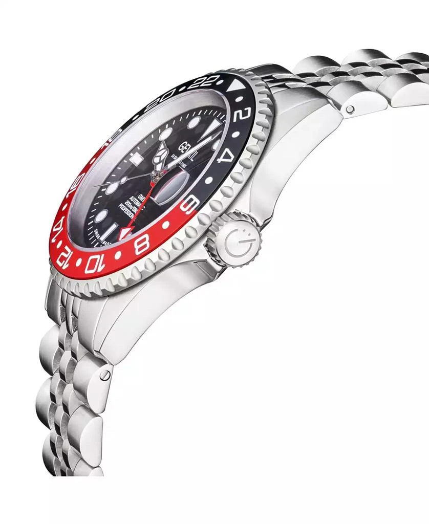 Gevril Men's Wall Street Silver-Tone Ion Plating Swiss Automatic Bracelet Watch 43 mm 2