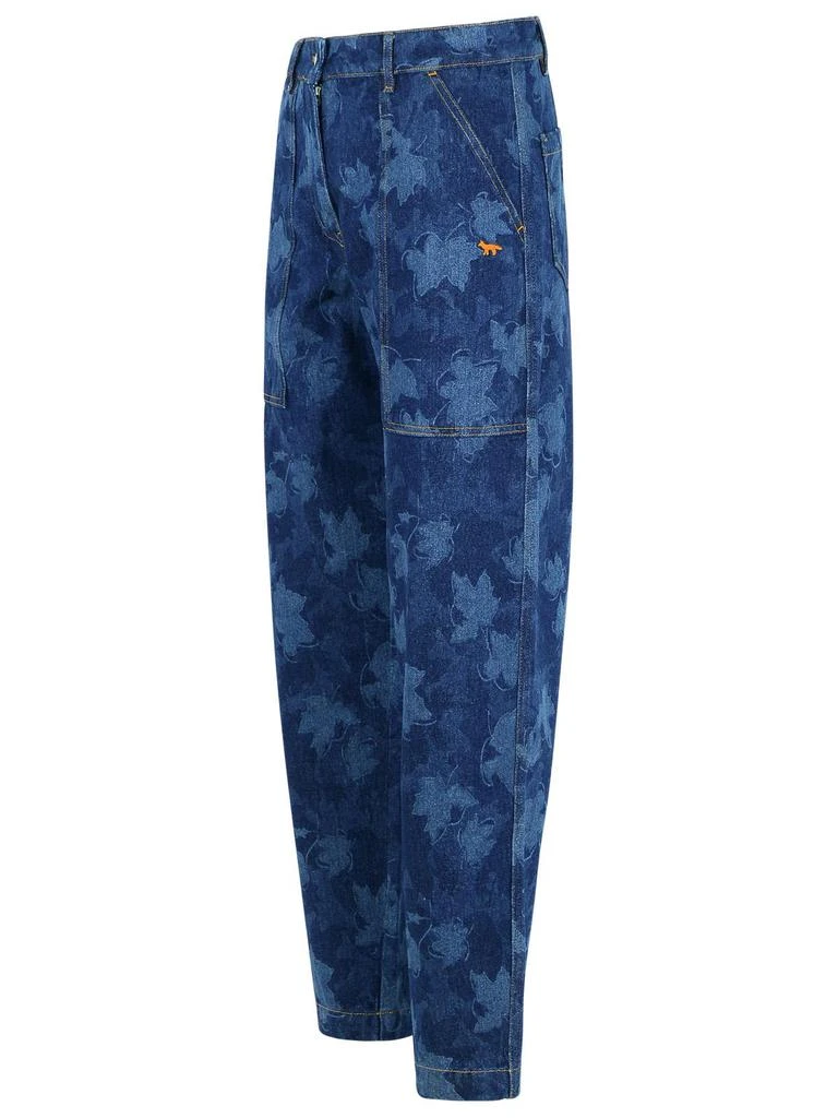 Maison Kitsune workwear Blue Denim Jeans 2
