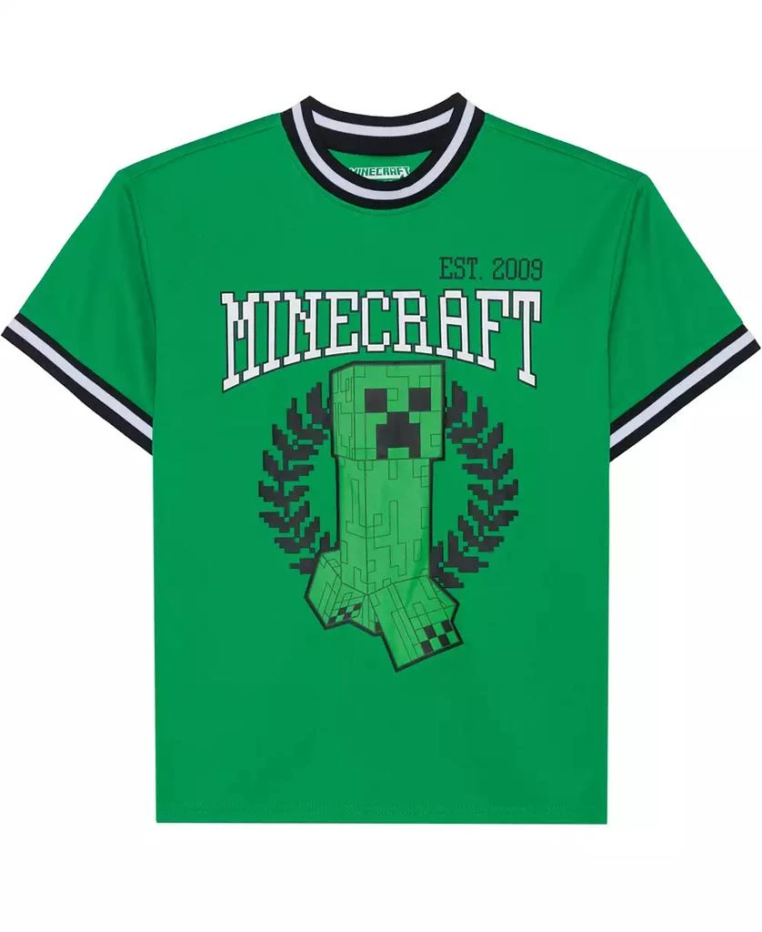 Minecraft Little & Big Boys Team Creeper Soccer Jersey Shirt 4
