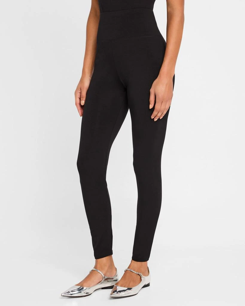 Eileen Fisher Cropped High-Rise Jersey Leggings 4