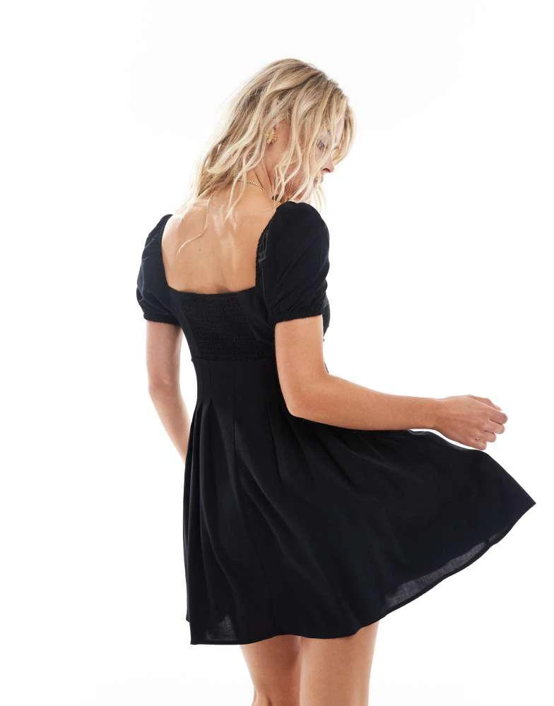 black smock mini dress Patou main image 1