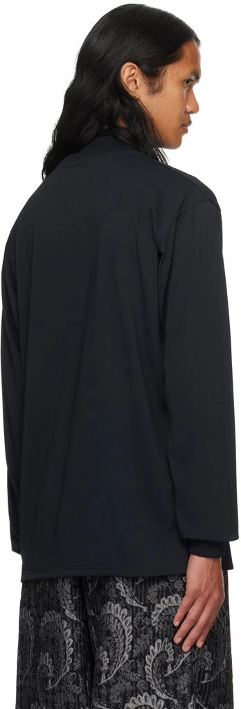 Needles Black Embroidered Long Sleeve T-Shirt 3