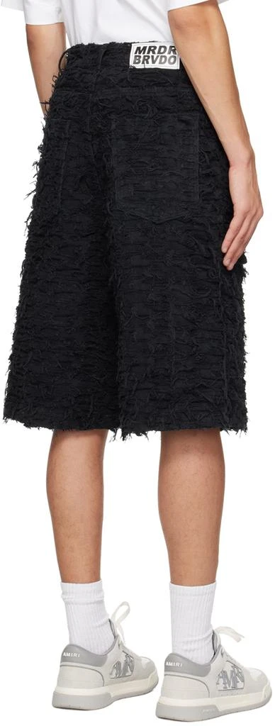 Who Decides War SSENSE Exclusive Black Husk Denim Shorts 3
