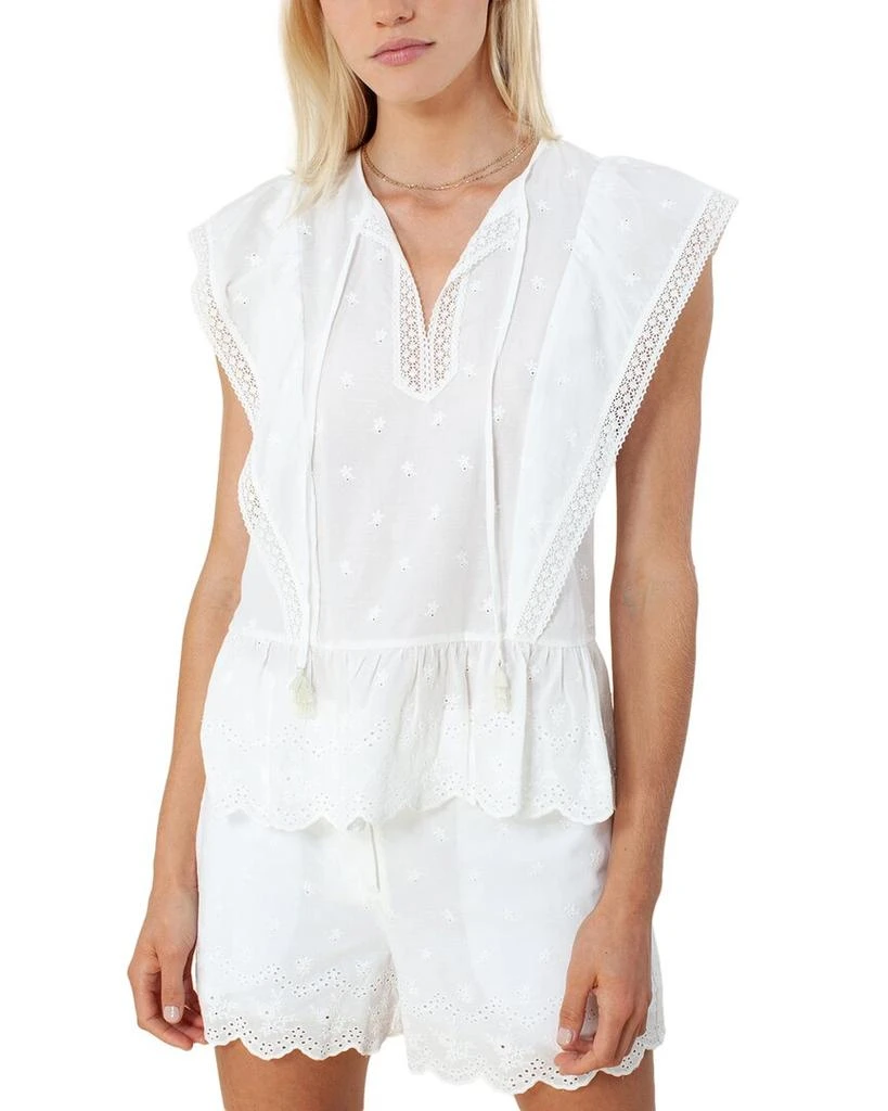 Hale Bob Hale Bob Solid Eyelet Top 1