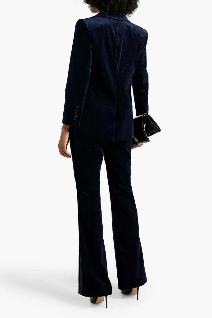 A.L.C. Darvin II satin-trimmed cotton-blend velvet blazer 3