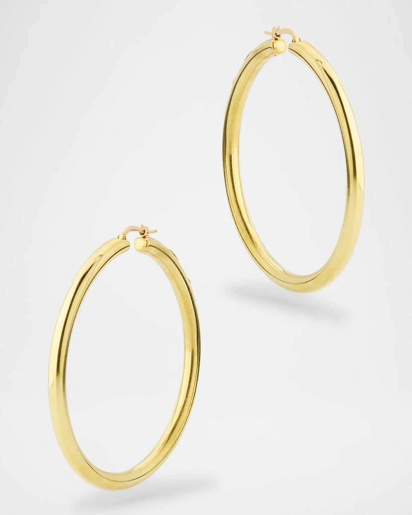 Roberto Coin 18K Yellow Gold Oro Classic Hoop Earrings 3
